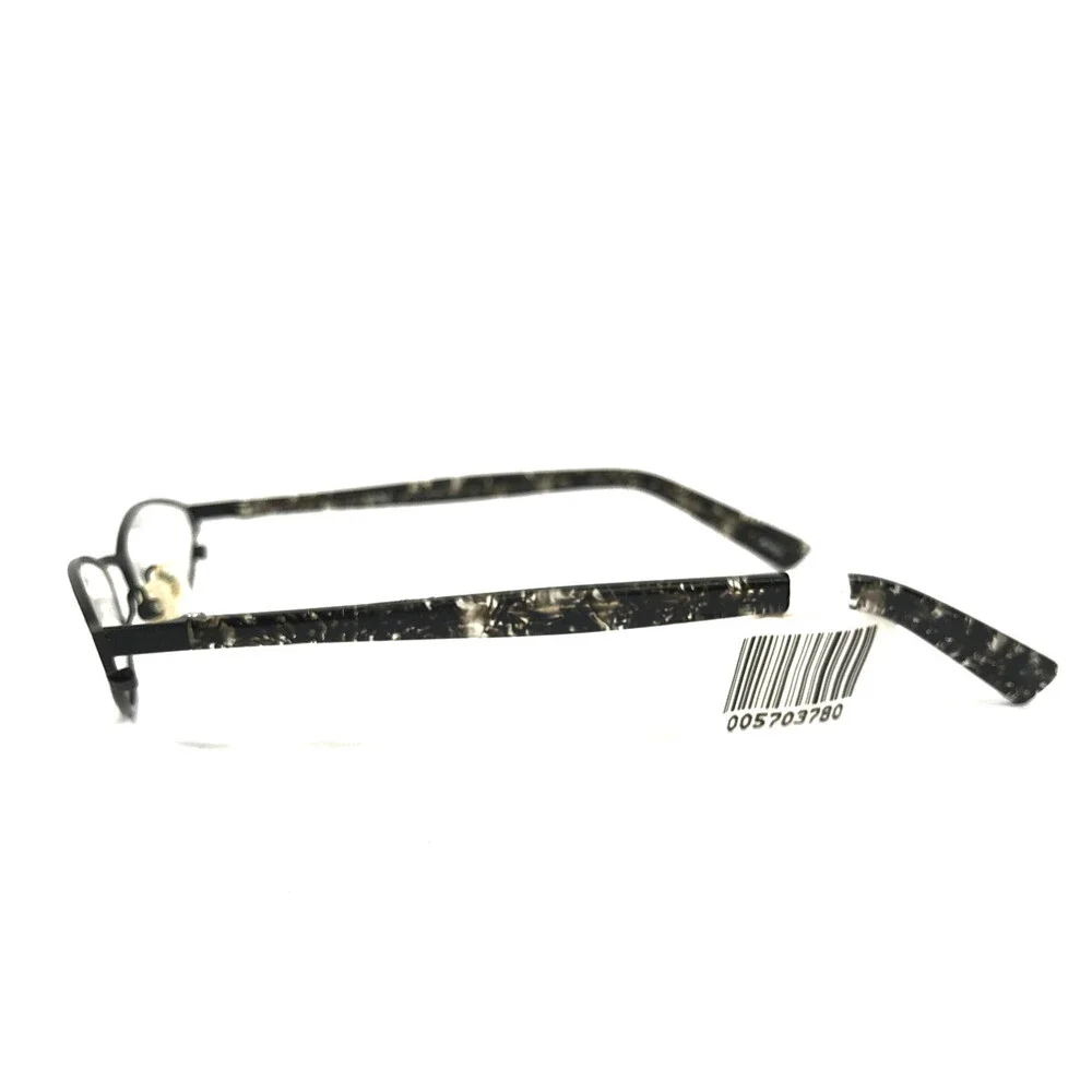ogi Petite Eyeglasses Frames 9018 COL. 10 Black Marble Wire Rim 50-19-135